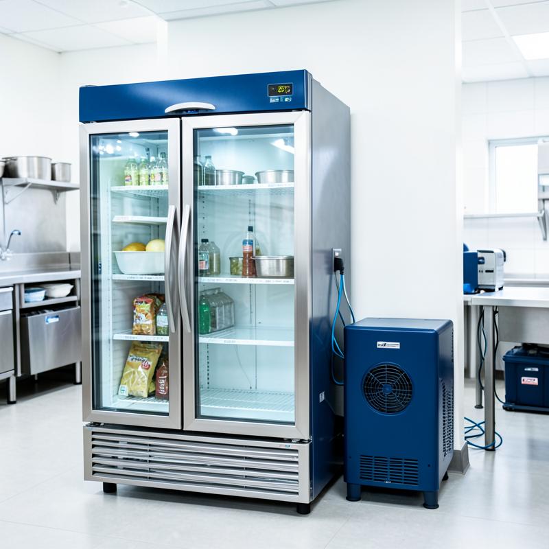 Commercial refrigeration cabinet and condensing equipment